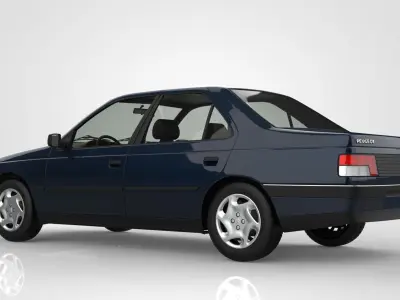 Peugeot 405 SRi Sedan 3D model