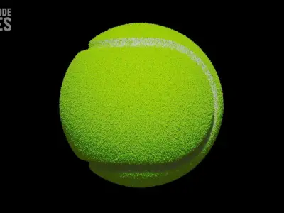 Tennis ball Low-poly 3D model buy