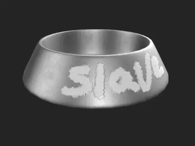 Slave bowl low poly Low-poly 3D model