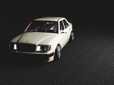 mercedes w124 3D model