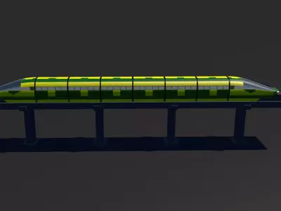Monorail Train 3D model