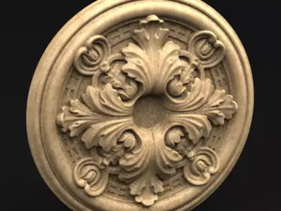 Ceiling Relief 6   3D model 3D print model