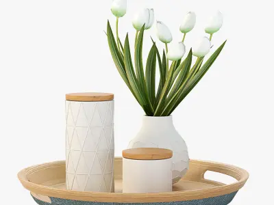 Closed Jars To Store Treats For Guests 3D model