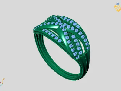 Women Ring 3DM Womens Ring 3d models 3D print model 3D print model 28