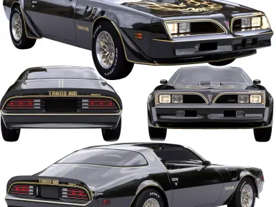 Pontiac Firebird Trans Am 1977 T-Top 3D model