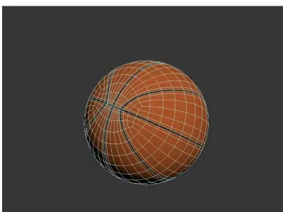 Basketball ball - free Free low-poly 3D model