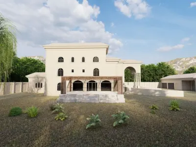 House King-villa-modern house 3D model
