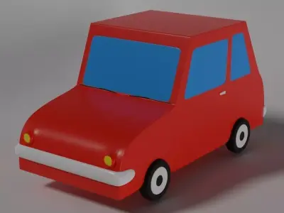 Cartoonish Car 3D model