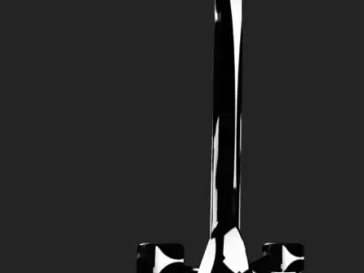 Epic Thunder blade  High-Quality Fantasy Sword 3D Model 3D model