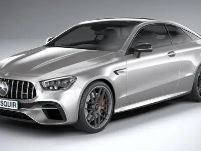 Mercedes-Benz E63 Coupe AMG 2021 3D model