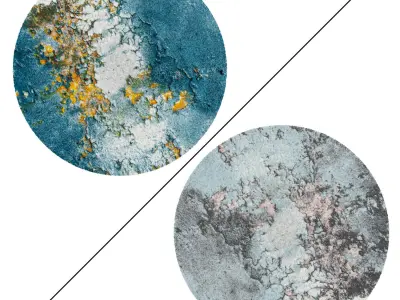 Round Rug Set 102 3D model