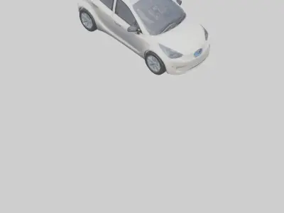 Hyperefficient City Car model Low-poly 3D model