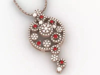 Luxury Pendant 002 3D print model