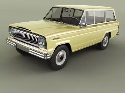 Jeep Wagoneer 1966 3D model