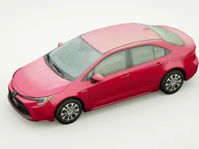 2022 Toyota Corolla hybrid Low-poly 3D model