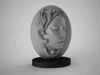 Woman Abstract Trinket 2 3D print model