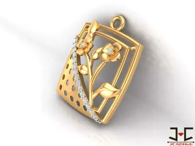 0250 - Flower Pendant Set for Girls - JCADHub 3D print model