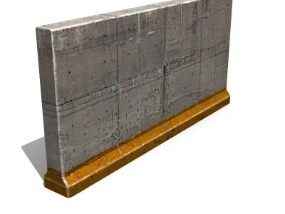 Concrete Wall Element 3D model