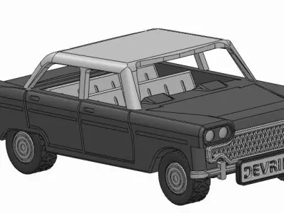 3d Printer car model DEVRIM 3D print model