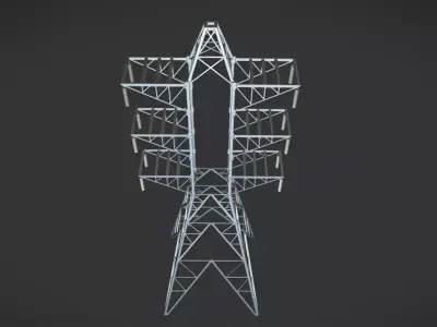 Light pole 3D model