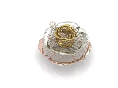 gold pendant 3D print model purchase