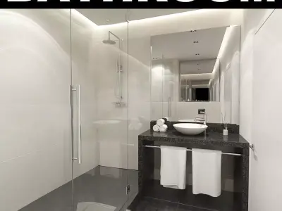 Hotel Bathroom 3D model