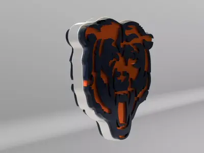 NFL Chicago Bears Logo 3D model