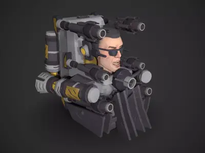 G Toilet Skibidi Toilet Series 3D Character Model and 8Animation Low-poly 3D model