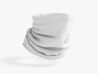 Neck Gaiter Low-poly 3D model