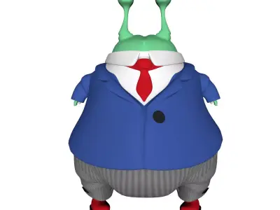 Cartoon Chupa Low-poly 3D model