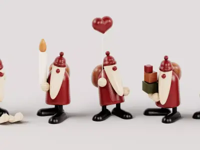 Bjoern Koehler - Santa Claus Figures 3D model