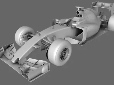 F1 Williams Mercedes FW37 Season 2015 3D model