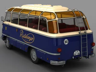 ROBUR  LO 2500  Bus  1961 3D model