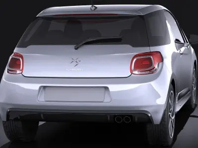 Citroen DS3 2015 VRAY 3D model