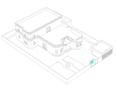 Luxury House Concept 3D model