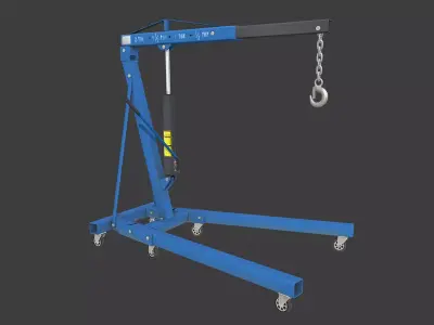 Engine Crane Low-poly 3D model by kanistrastudio