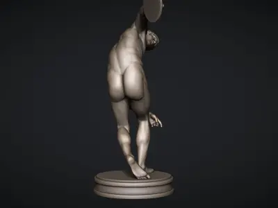 The Discobolus of Myron Statue 3D print model