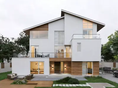 Modern Minimalist Villa 3D model