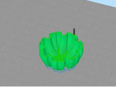 Snowflake vase Free 3D print model