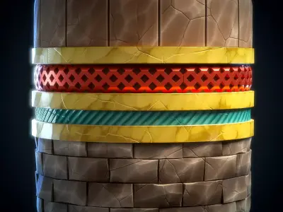 Trimsheet - Vol 02 - SBsar - Maps Texture