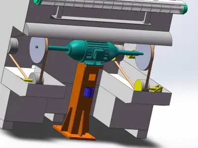 Wet dust removal machine  3D model