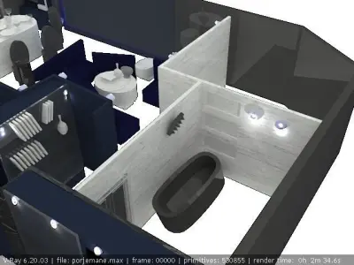 Render 3dmax Low-poly 3D model