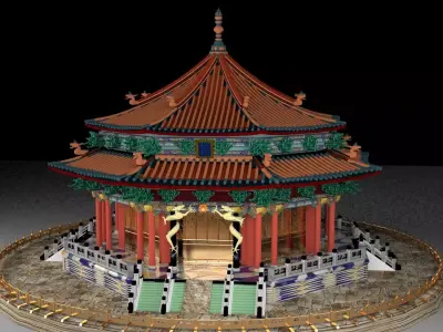 Chinese ancient house 3D model 50