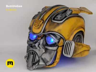 Bumblebee 2018 beetle wearable head  3D print model
