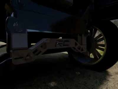 RC 6 inch lift crossmember Low-poly 3D model