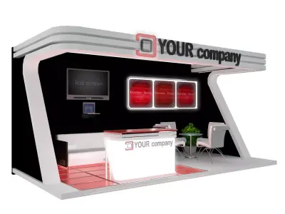 Booth Exhibition Stand a446a  3D model