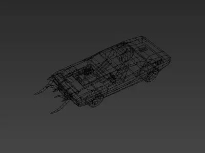 car fire 3D model