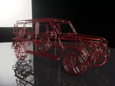 MERCEDES BENZ AMG DECORATIVE OBJECT Low-poly 3D model