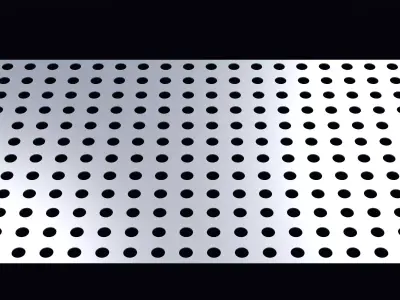Perforated panel with 19 percent opening 25O66 3D model