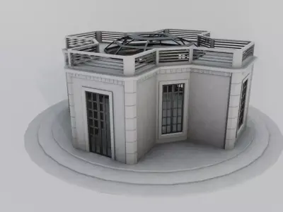 Building C03 Low-poly 3D model